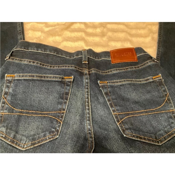 Hollister Jeans Mens Size 29x32 Measures Skinny Fit Epic Flex Dark Blue - Picture 9 of 9